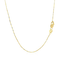 18k Yellow Gold Box Chain 0.6mm (0.60 mm)