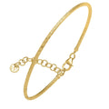 14K yellow gold diamond-cut slip-on stack bangle bracelet, 1.80 mm width