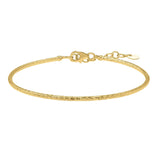 14K Yellow Gold Diamond Cut Stack Bangle Bracelet (1.80 mm) thumbnail 2