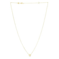 14k Yellow Gold Star of David Necklace