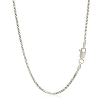 Load image into Gallery viewer, Rhodium Plated 1.8mm Sterling Silver Popcorn Style Chain (1.80 mm)