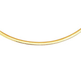 14K Yellow Gold And Silver Reversible Omega Chain Necklace (5.00 mm) thumbnail 2