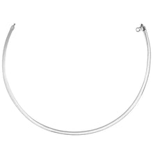 14K Yellow Gold And Silver Reversible Omega Chain Necklace (5.00 mm)