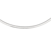 14K Yellow Gold And Silver Reversible Omega Chain Necklace (5.00 mm)