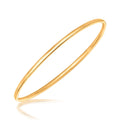 925 sterling silver yellow gold plated slim polished slip-on bangle