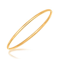 Sterling Silver Yellow Plated Slim Polished Bangle