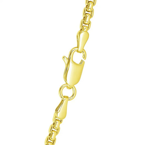 14k Yellow Gold Round Box Chain (2.5 mm)