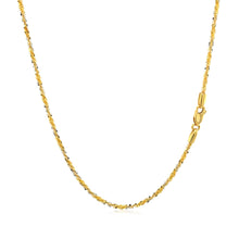 Load image into Gallery viewer, 14k White and Yellow Gold Two Tone Sparkle Chain (1.50 mm)