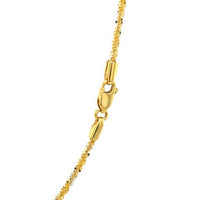 14k White and Yellow Gold Two Tone Sparkle Chain (1.50 mm)