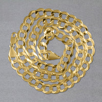 8.2mm 10k Yellow Gold Curb Chain (8.20 mm)