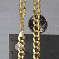 8.2mm 10k Yellow Gold Curb Chain (8.20 mm)