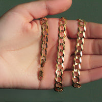 8.2mm 10k Yellow Gold Curb Chain (8.20 mm)