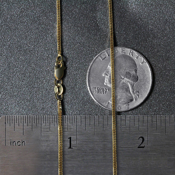 14k Yellow Gold Milano Chain (1.10 mm)