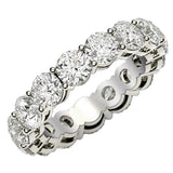 Round Cut Lab Grown Diamond Eternity Ring in 14k White Gold (5 cttw FG/VS2) thumbnail 1
