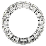 Round Cut Lab Grown Diamond Eternity Ring in 14k White Gold (5 cttw FG/VS2) thumbnail 3