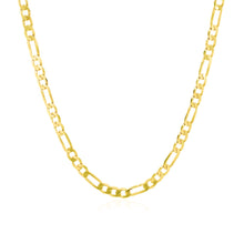 Load image into Gallery viewer, 14k Yellow Gold Solid Figaro Chain (3.00 mm)