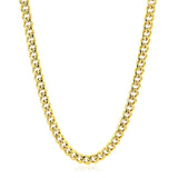 10k Yellow Gold Semi Solid Miami Cuban Chain (4.50 mm) thumbnail 2