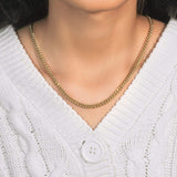 10k Yellow Gold Semi Solid Miami Cuban Chain (4.50 mm) thumbnail 6