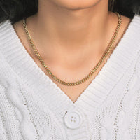 10k Yellow Gold Semi Solid Miami Cuban Chain (4.50 mm)