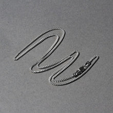 Load image into Gallery viewer, 14k White Gold Round Wheat Chain (1.2 mm)