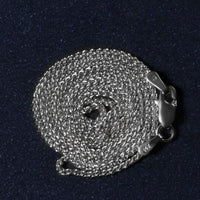 14k White Gold Round Wheat Chain (1.2 mm)