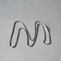 Sterling Silver Rhodium Plated Box Chain (1.30 mm)
