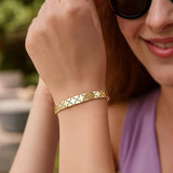 Nature Inspired Clover Bracelet in 14K Yellow Gold  (6.50 mm) thumbnail 5