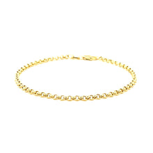 Load image into Gallery viewer, 14k Yellow Gold Rolo Bracelet  (2.50 mm)