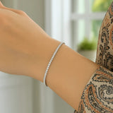 14K White Gold Mini Glacier Bracelet (2.10 mm) thumbnail 3