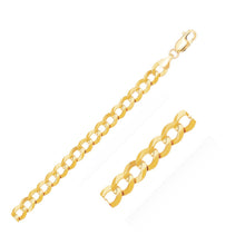 Load image into Gallery viewer, 14k Yellow Gold Solid Curb Bracelet (8.20 mm)