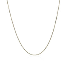 Load image into Gallery viewer, 14k White Gold Diamond Cut Round Wheat Chain (1.00 mm)