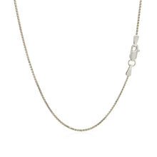 Load image into Gallery viewer, 14k White Gold Diamond Cut Round Wheat Chain (1.00 mm)