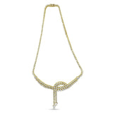 14k Yellow Gold 17.0 Cttw Diamond Double Row Lariat 18
