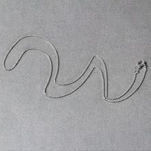 14k White Gold Oval Cable Link Chain (1.10 mm)