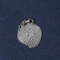 14K white gold cable link chain with oval links, 1.10 mm fine gauge