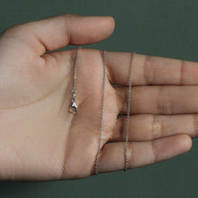 14k White Gold Oval Cable Link Chain (1.10 mm)