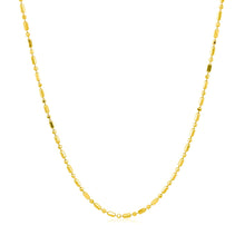 Load image into Gallery viewer, 14k Yellow Gold Diamond-Cut Alternating Bead Chain (1.10 mm)