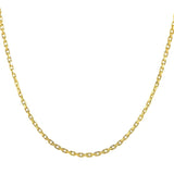 14k Yellow Gold French Cable Link Chain (2.50 mm) thumbnail 2