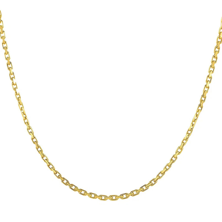 14k Yellow Gold French Cable Link Chain (2.50 mm)