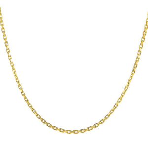 14k Yellow Gold French Cable Link Chain (2.50 mm)