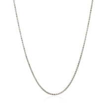 Load image into Gallery viewer, 14k White Gold Adjustable Popcorn Chain (1.00 mm)