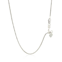 Load image into Gallery viewer, 14k White Gold Adjustable Popcorn Chain (1.00 mm)