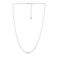 14k White Gold Adjustable Popcorn Chain (1.00 mm)
