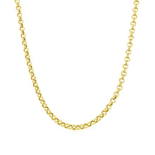 Load image into Gallery viewer, 10k Yellow Gold Rolo Chain (2.40 mm)