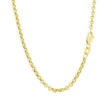 Load image into Gallery viewer, 10k Yellow Gold Rolo Chain (2.40 mm)