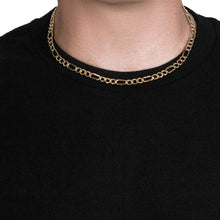 Load image into Gallery viewer, 14k Yellow Gold Lite Figaro Chain (6.60 mm)