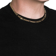 Load image into Gallery viewer, 14k Yellow Gold Lite Figaro Chain (6.60 mm)