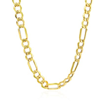 Load image into Gallery viewer, 14k Yellow Gold Lite Figaro Chain (6.60 mm)