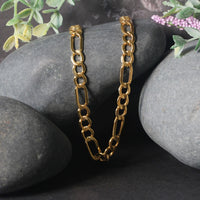 14k Yellow Gold Lite Figaro Chain (6.60 mm)