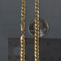 14k Yellow Gold Lite Figaro Chain (6.60 mm)